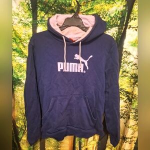 Mauve/navy PUMA hoodie